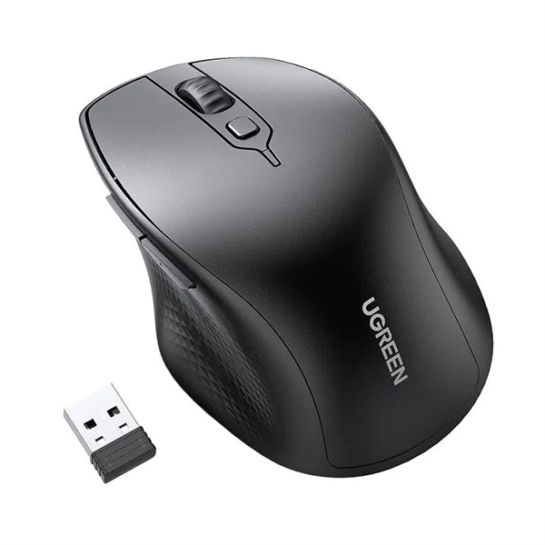 Ergonomska miška Ugreen MU101 Dual-mode, brezžična, črna